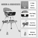 preview thumbnail 19 of 26, 8 in 1 Convertible High Chair for Babies & Toddlers Table Chair Set