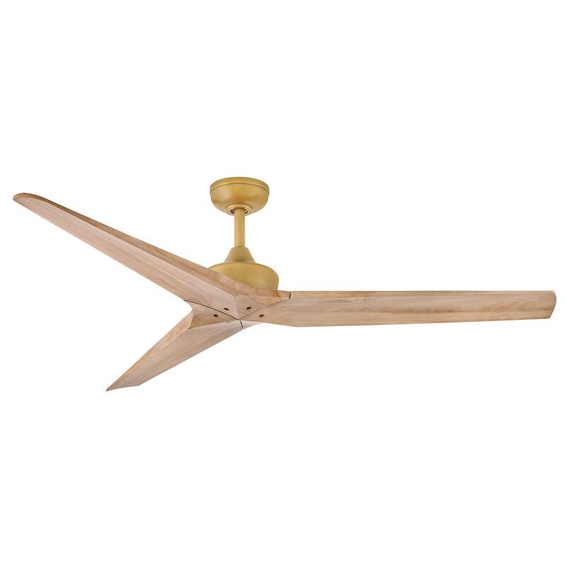 Hinkley Lighting 903760-NDD Chisel 3 Blade Indoor Smart Ceiling Fan - Heritage Brass