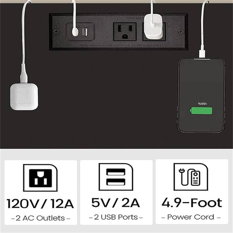End Table with Charging Station