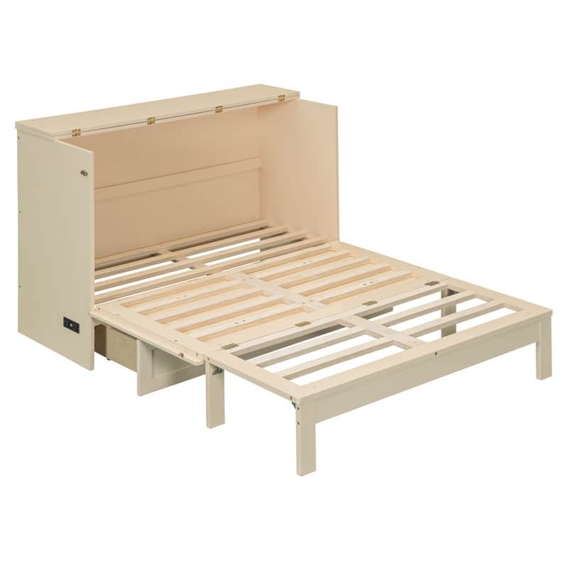 Murphy Bed with Extra-Large Storage Drawers‌