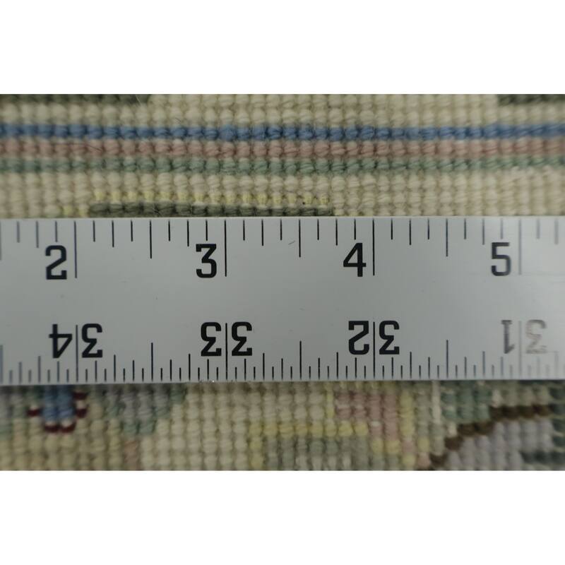 Hand Knotted Oriental Wool & Silk Carpet Traditional All-Over Beige & Ivories Tabriz Area Rug - 9' 5'' X 6' 3''