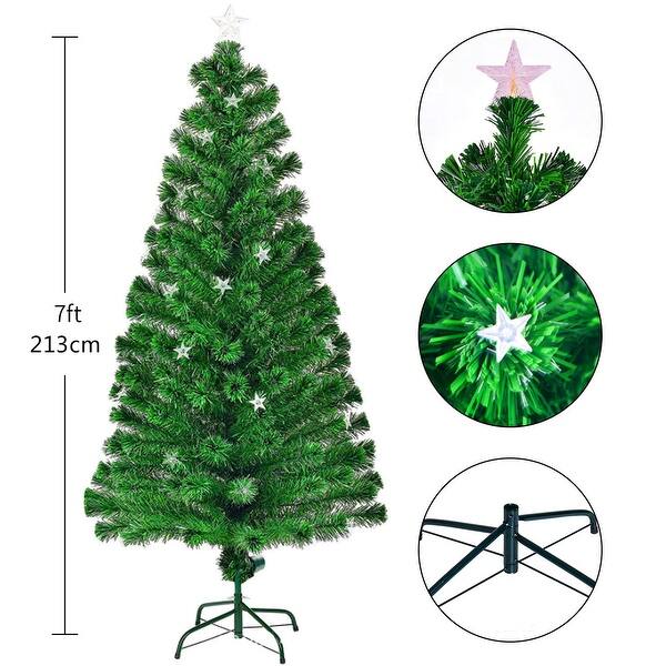7Ft Christmas Tree with LED RGB Lights Bed Bath & Beyond 34936771