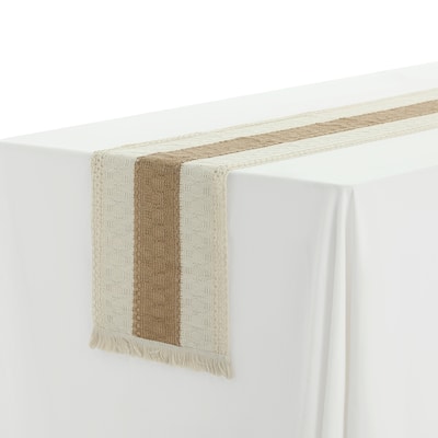 1 Pack Table Runner, Home Decor Rustic Table Runner with Tassels