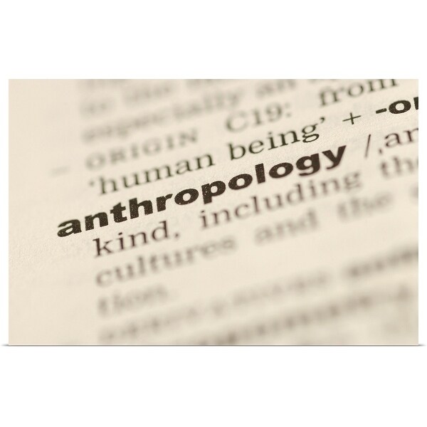 "Definition of anthropology" Poster Print