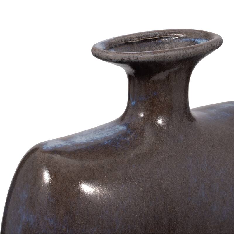 Sagebrook Home Neader Stoneware Vase, Elegant Matte Finish, Novelty, Stoneware, Ombre, Perfect for Any Room