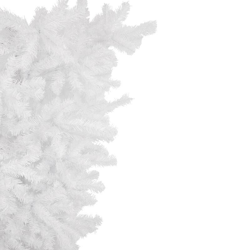 5.5' Upside Down White Spruce Artificial Christmas Tree Unlit