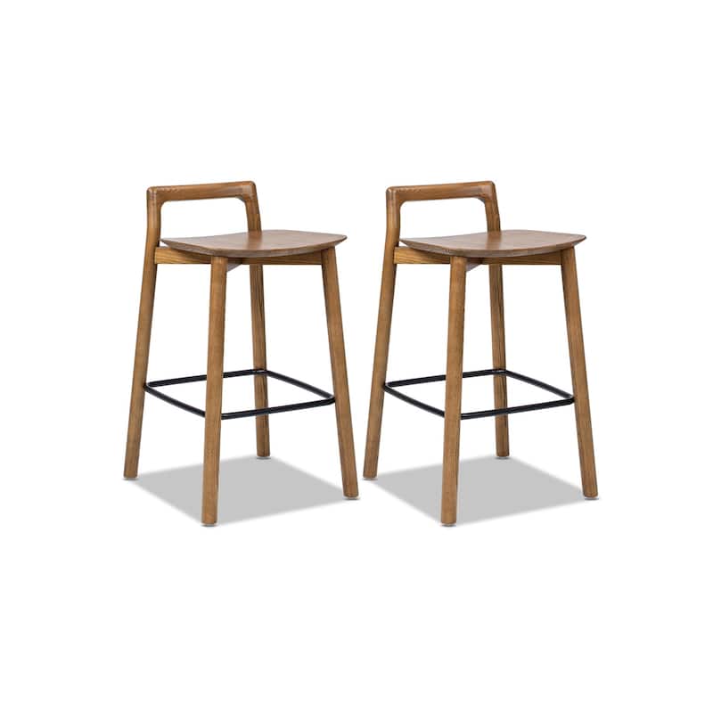 Sven 26.5" Minimalist Low Back Counter Stool