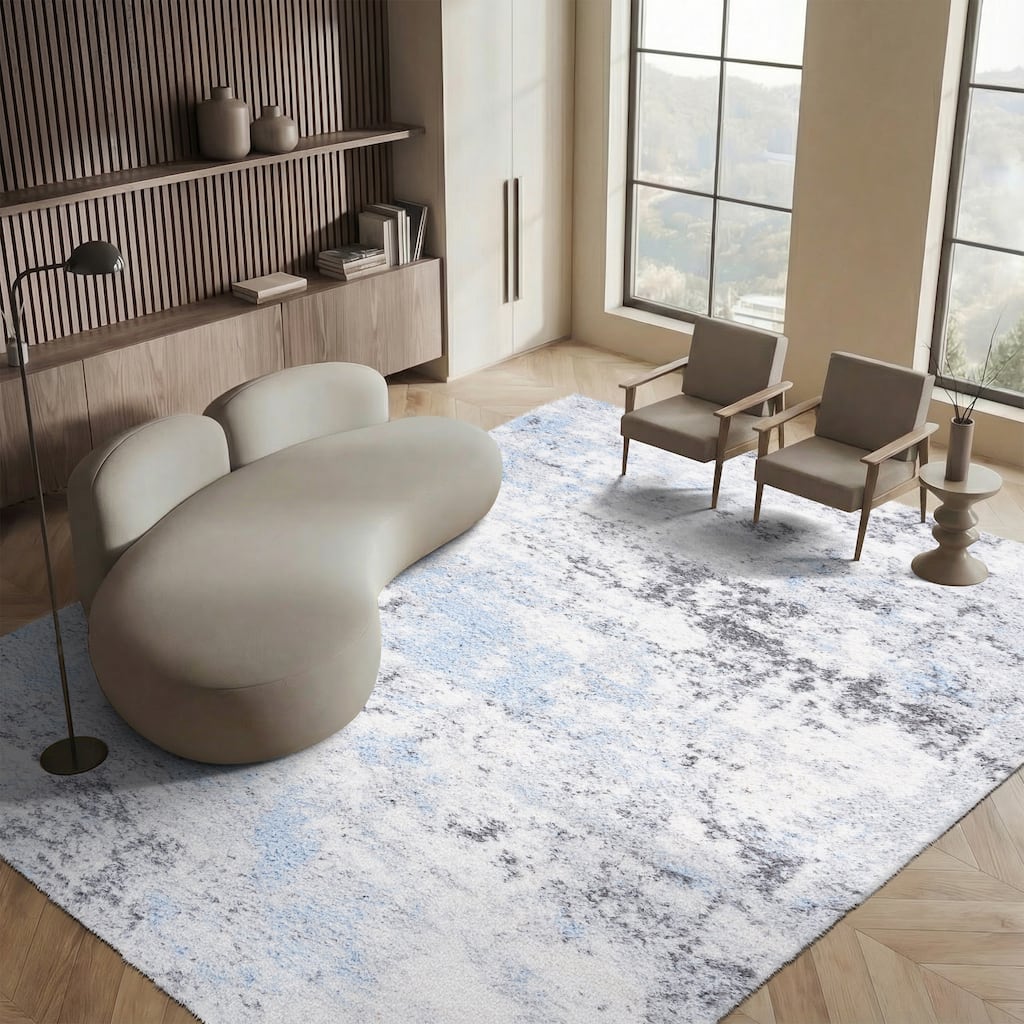SAFAVIEH Lindsay Shag Nancie Modern Abstract 2-inch Thick Rug