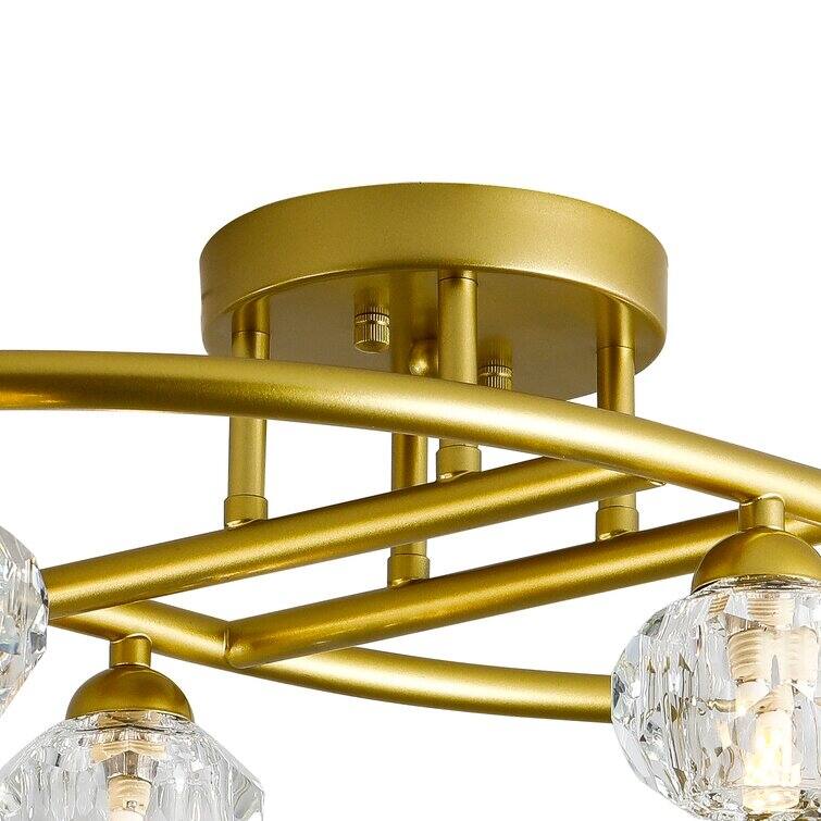 Maxax 6 - Light 29.1'' Sputnik Geometric Semi Flush Mount