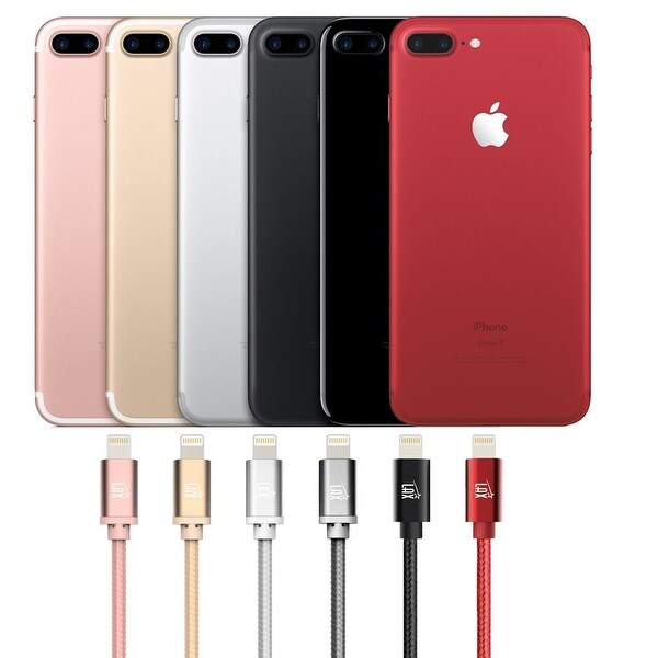 LAX Apple MFi Certified Lightning to USB Cable for Charge & Sync 6 ft for iPhone X 8 7 6 6S SE 5 and iPad Pro Air Mini 2 3 4