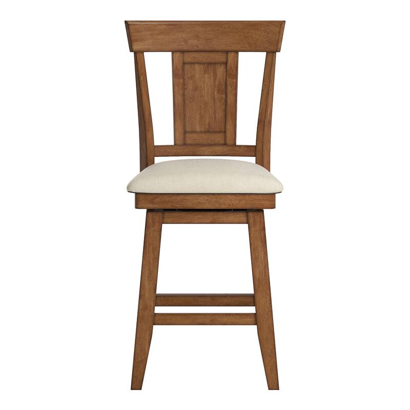 Eleanor Panel Back Wood Swivel Chair by iNSPIRE Q Classic
