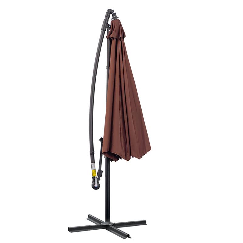 10' Cantilever Hanging Umbrella w/ UV Water Fighting Material,Stand