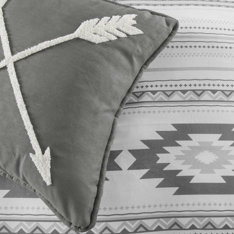 Paseo Road Free Spirit Southwestern Bedding Aztec 4 Piece Comforter Set with Bed Skirt and Shams