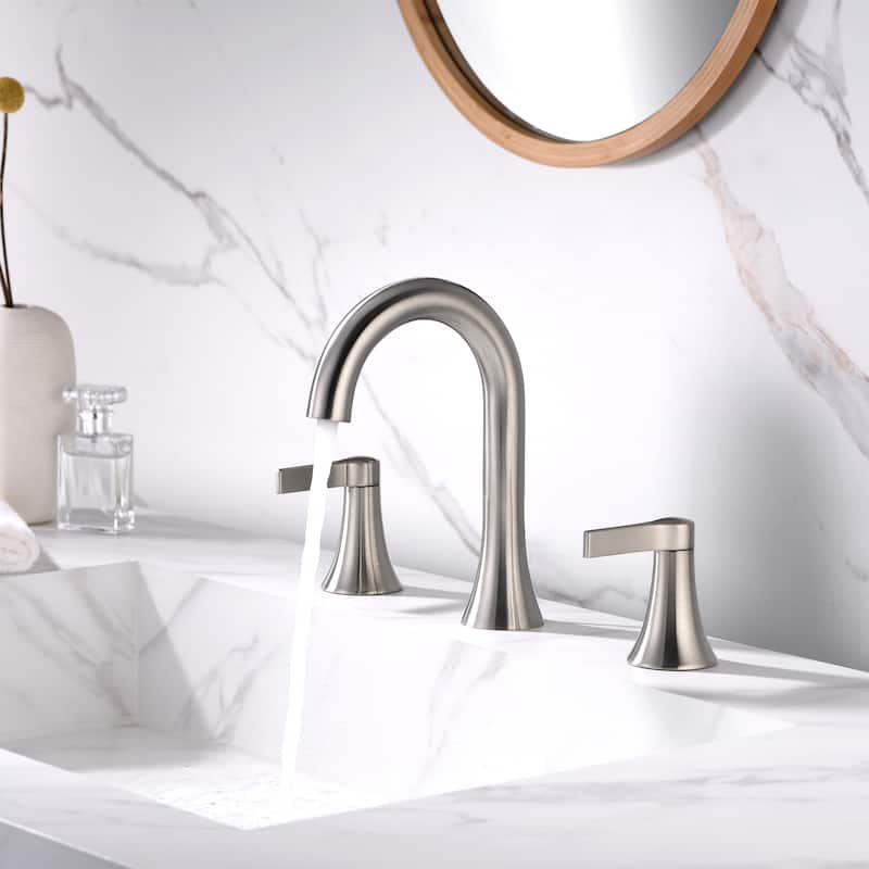 Luxier WSP11-T Widespread Bathroom Faucet with Pop-Up Drain