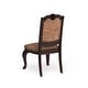 preview thumbnail 10 of 10, Furniture of America Kova Traditional Cherry Fabric Formal Dining Chairs (Set of 2)