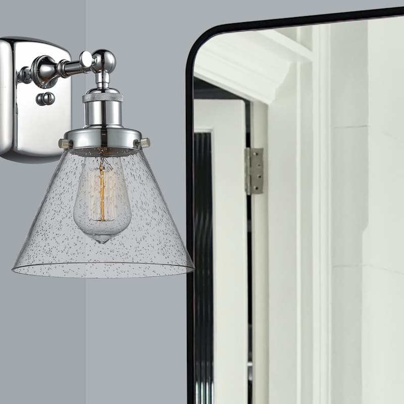 Innovations Lighting Large Cone 8" Wide Bathroom Sconce