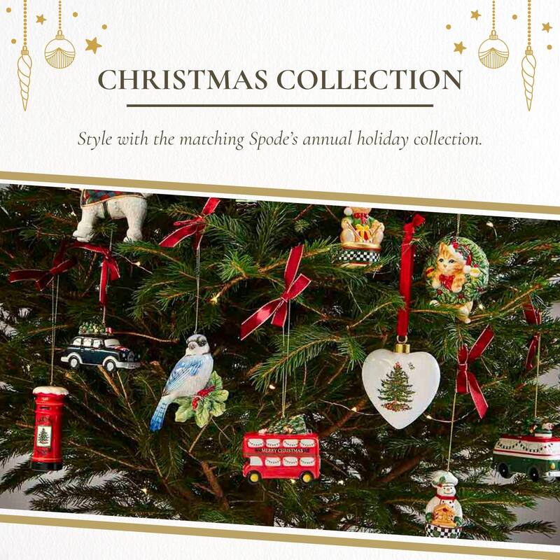 Spode Tree Puffed Heart Ornament