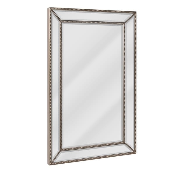 Headwest Metro Beaded Wall Mirror - Silver/Champagne - 20x 32 - 20x 32. Opens flyout.