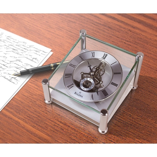 Bulova Quantum Glass Skeleton Desk Clock Free Shipping Today Bulova Quantum Glass Skeleton Desk Clock Free Shipping Today 11767467