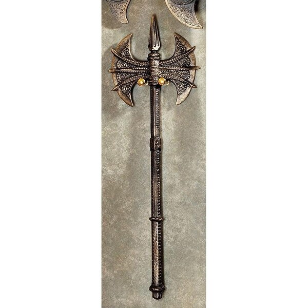 Design Toscano Violet-le-Duc Medieval Double-Sided Cast Iron Display Battle Axe