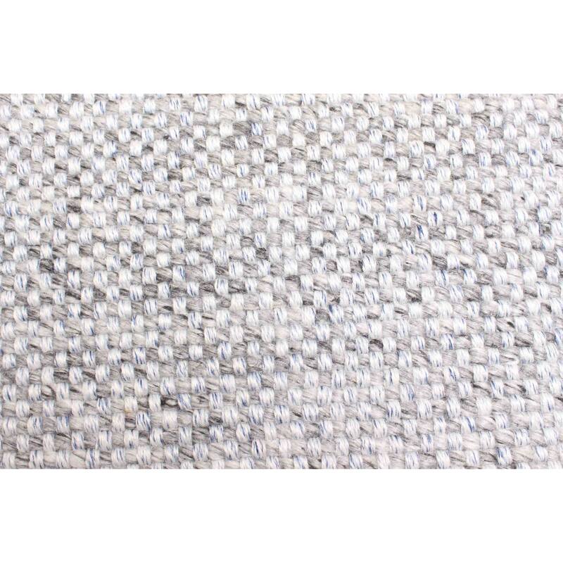 ECARPETGALLERY Braid weave Sienna Grey Wool Rug - 5'3 x 7'5