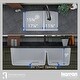 preview thumbnail 48 of 56, Karran Undermount Quartz Double Bowl Kitchen Sink