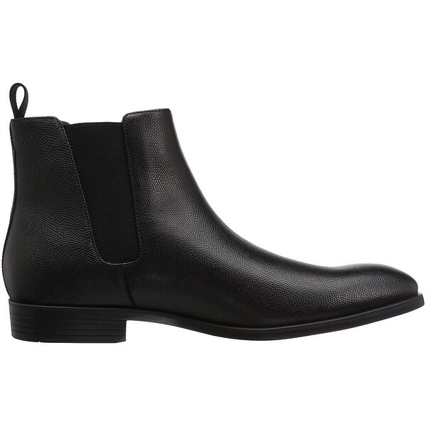 calvin klein men's corin leather chelsea boots