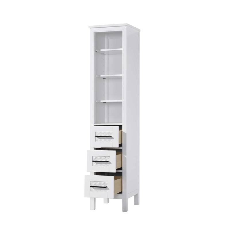 Winslow 16-28 Inch Open Shelving Bath Storage Cabinet