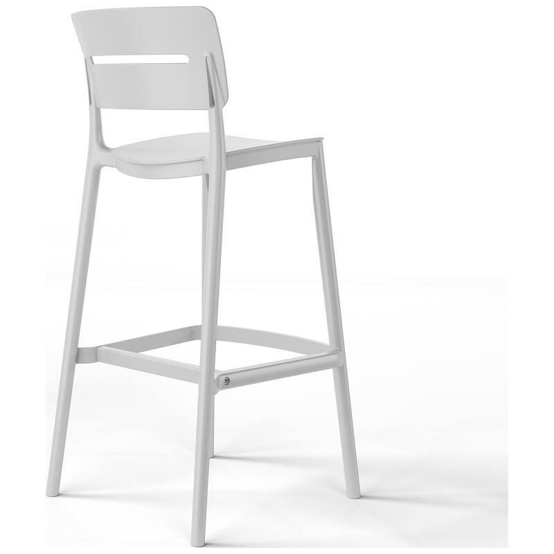 Frond and Form 29.5 Inch Outdoor Bar Stool (Set of 2)