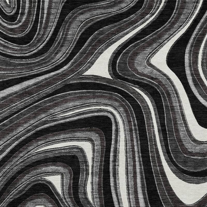 HomeRoots Abstract Transitional Rectangle Outdoor Rug