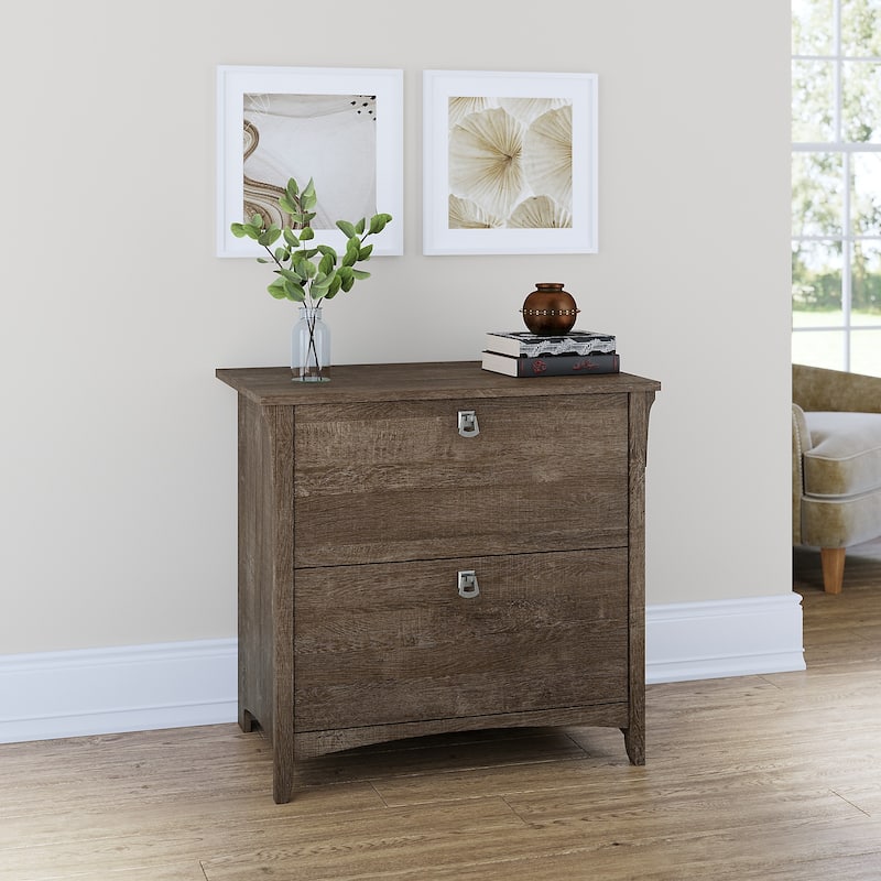 Salinas 2-drawer Lateral File Cabinet - Brown