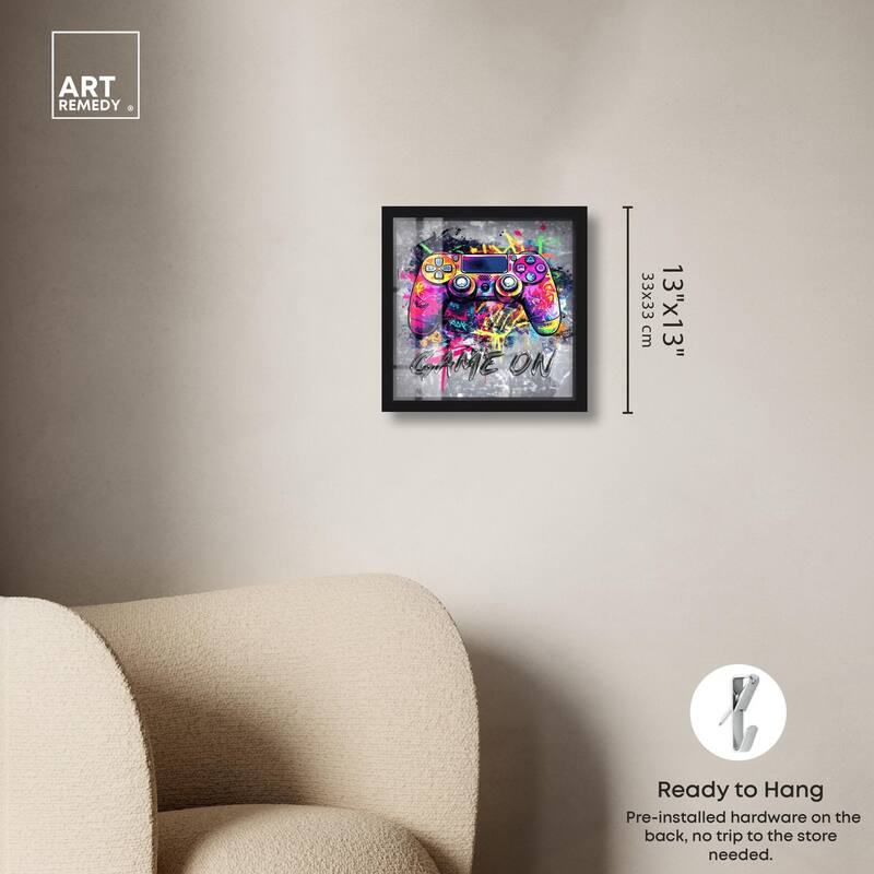 Game On Shadowbox by Art Remedy