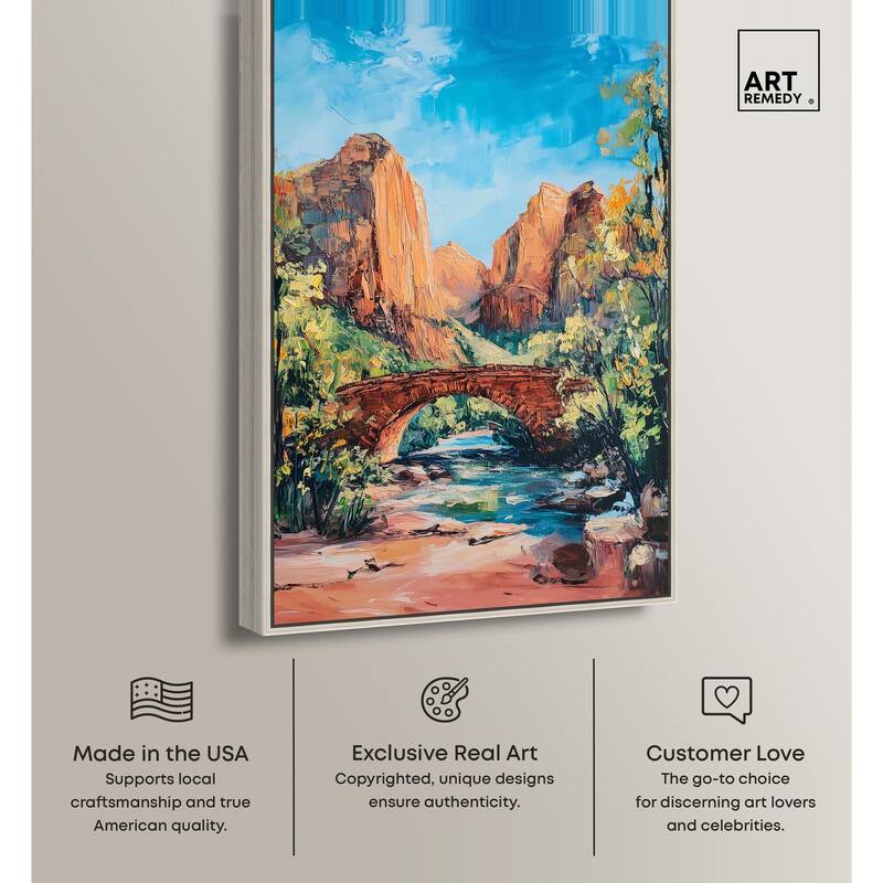 Bridge in Time Canvas by Art Remedy
