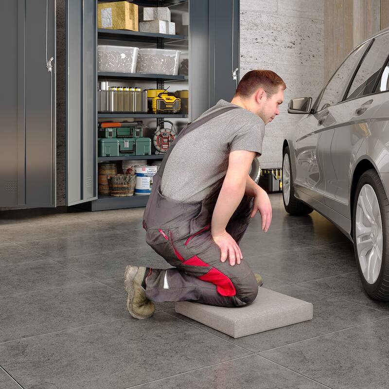 Garage Tool Stool on Wheels,Toolbox stool,Height-Adjustable,Detachable Seat,Storage Drawer