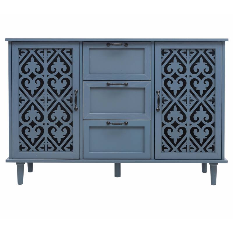 Accent Storage Cabinet with 2 Doors and 3 Drawers