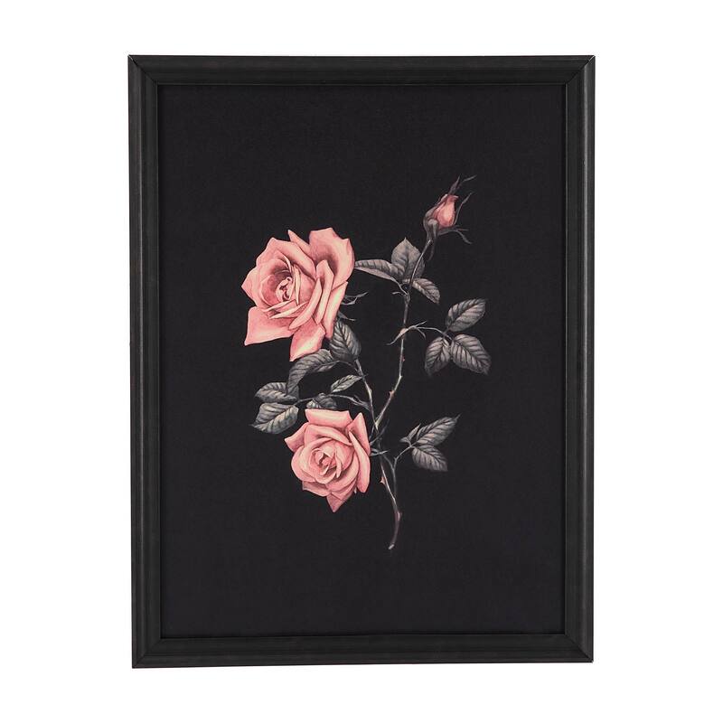 Renwil Wallflower Rag Paper 6-Piece Wall Art with Black Frame