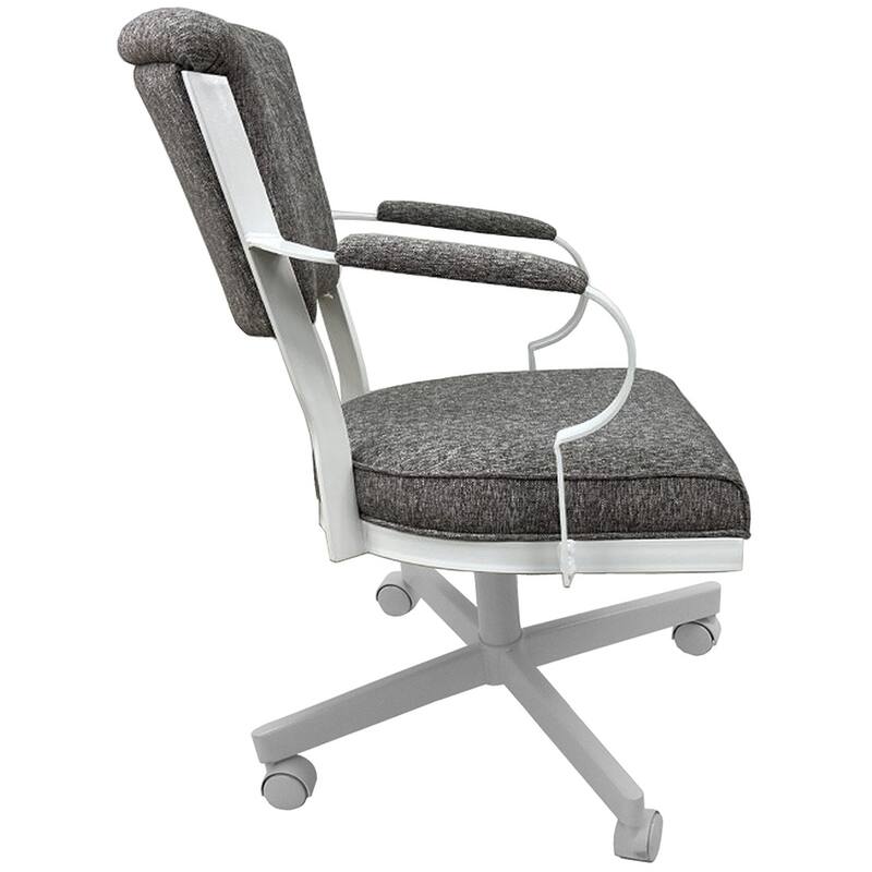 Miami Swivel Metal Caster Chair on Reading Base - 18" High Seat