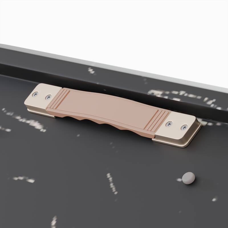 Modern Extendable Dining Table Set C-Shaped Tubular Armless Dining Table Set, for Restaurants and Kitchens, 8-Piece Set