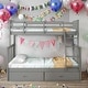 preview thumbnail 2 of 63, Twin over Twin House Bunk Bed With Shelves And Drawers