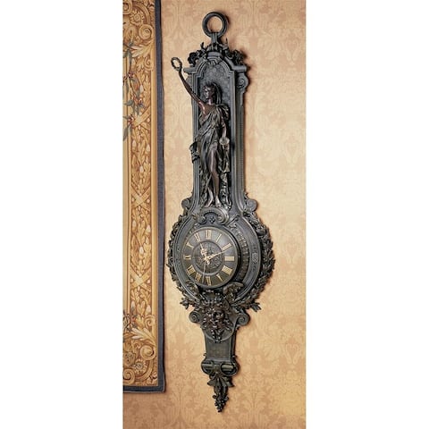 Design Toscano La Liberte Grande Palace Sculptural Wall Clock
