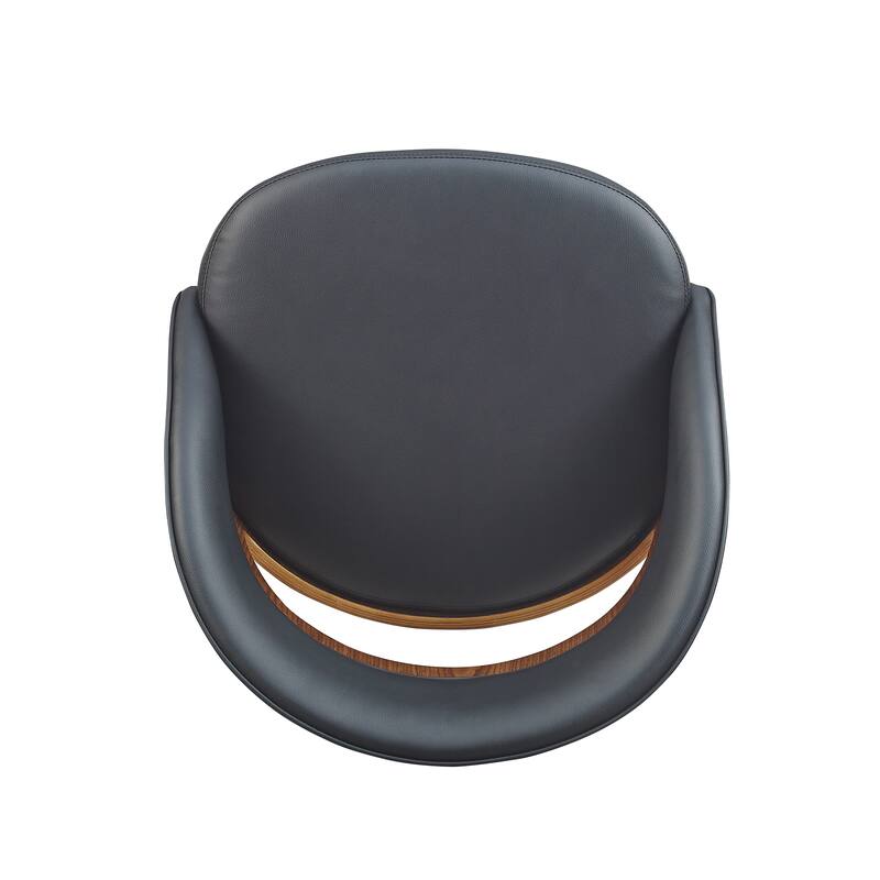 Art Leon Set of 2 Swivel Contemporary Counter Height Barstool with Bentwood Legs