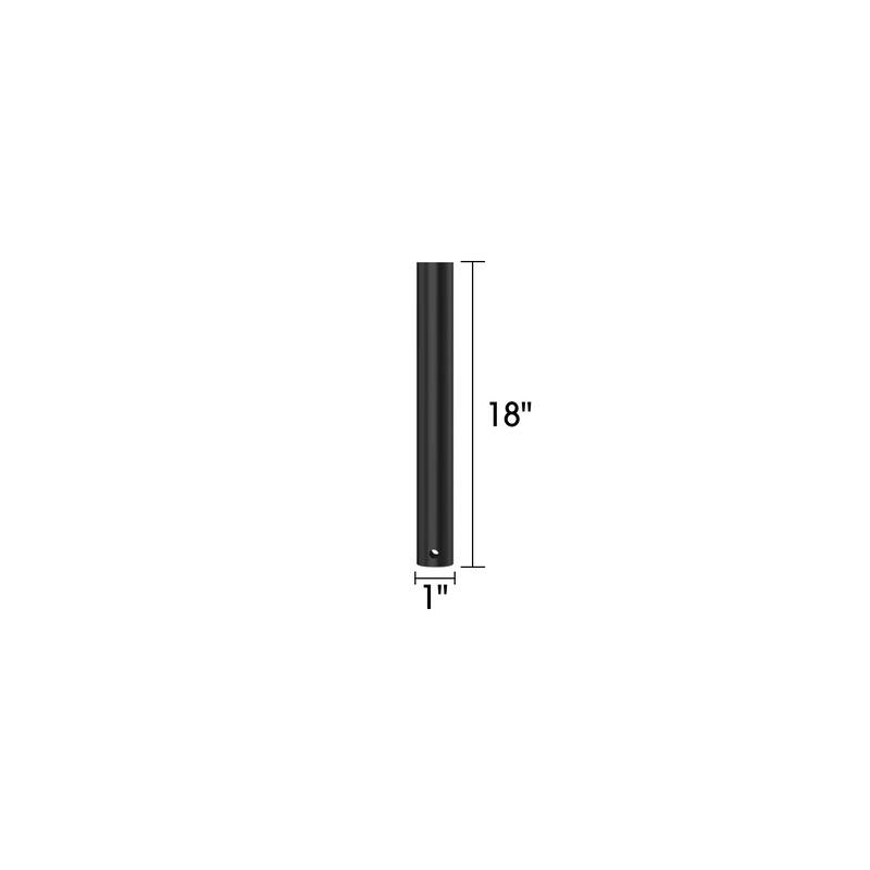 18"/ 24"/ 36"/ 48" Black Extension Downrod for Ceiling Fan