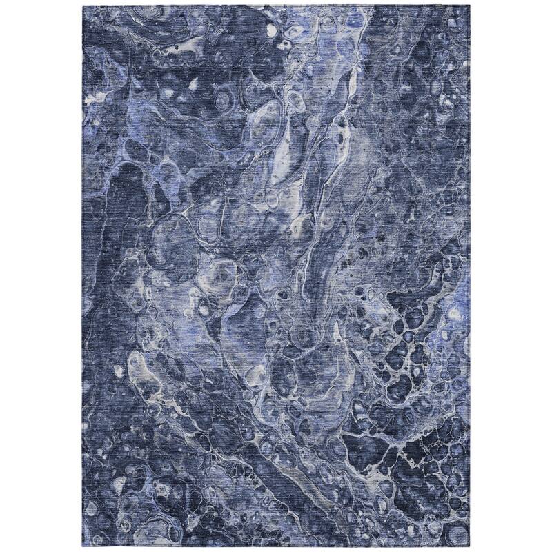 HomeRoots Abstract Transitional Rectangle Outdoor Rug