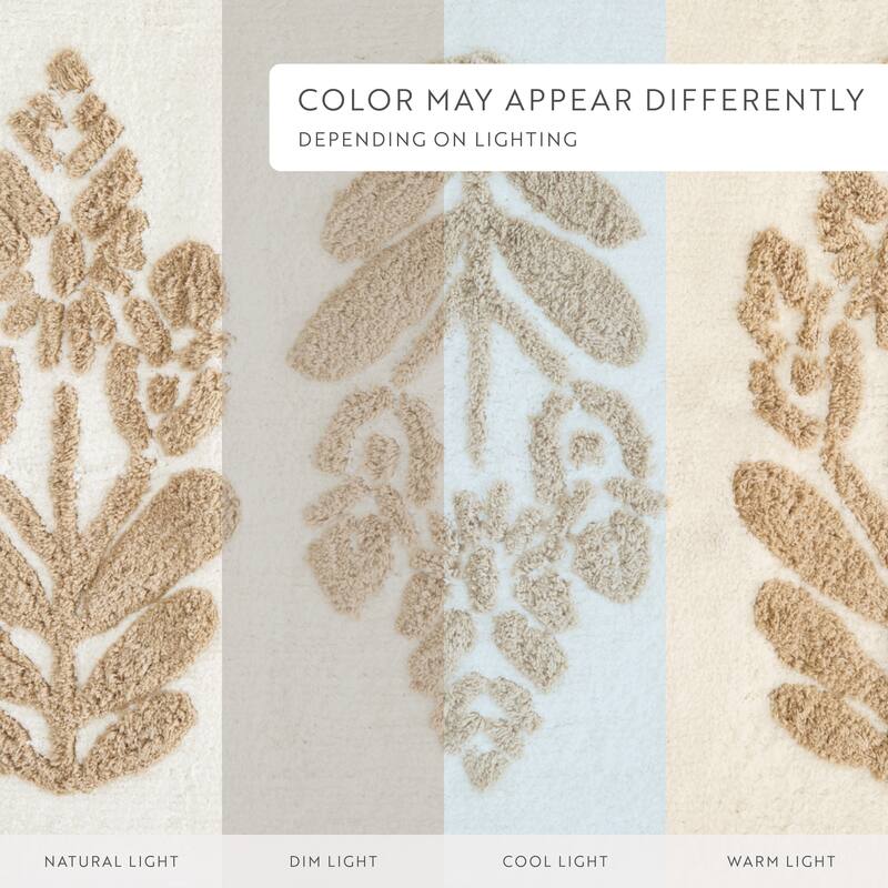 Becky Cameron 100% Cotton Floral Patterned Bath Mat