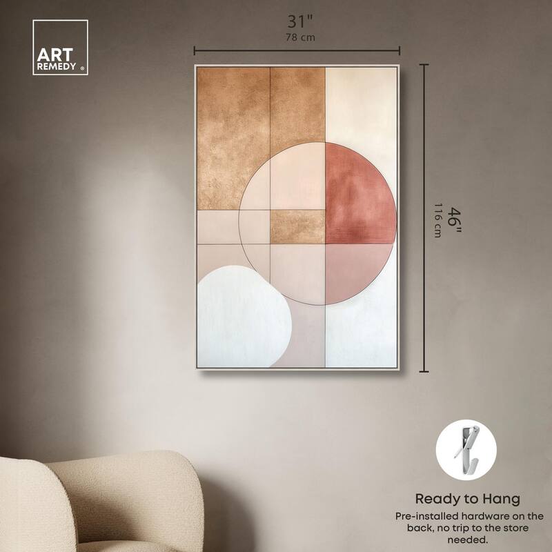 Modernist Circles II Canvas by Art Remedy