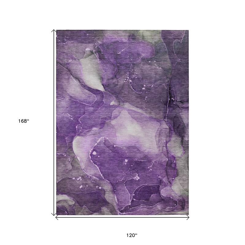 Almisi Artistic Abstract Weather Resistant Blended Style Outdoor Rug