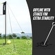 preview thumbnail 3 of 5, Patiassy 17 ft Portable Height Adjustable Badminton Pickleball Volleyball Net Set