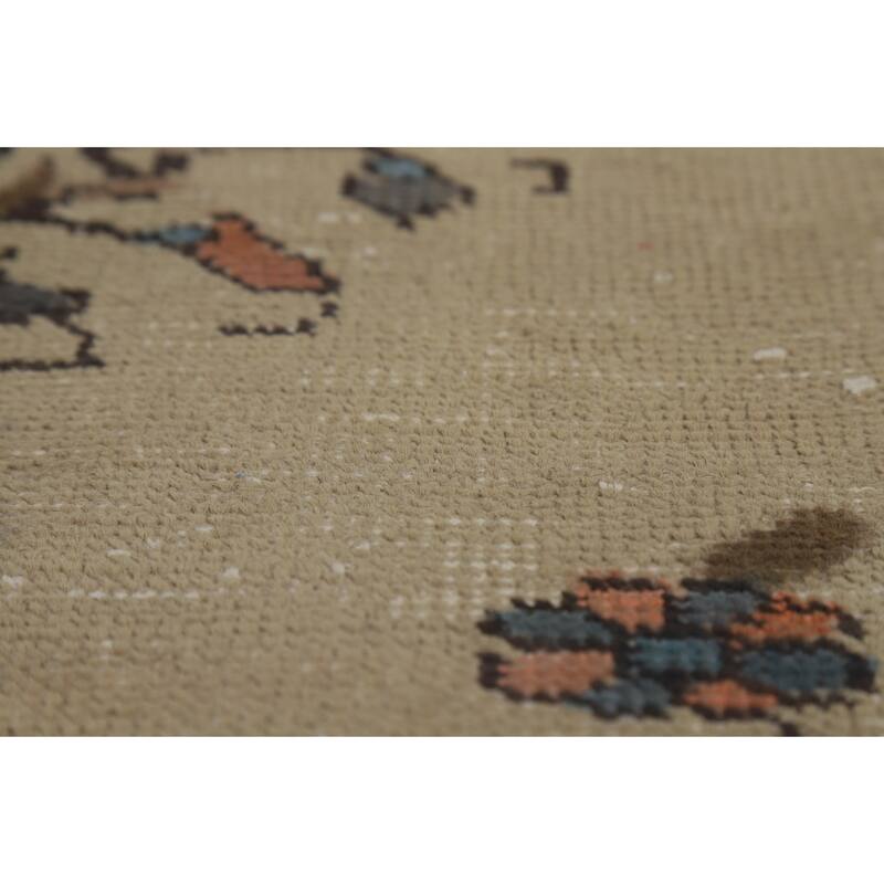 Tabriz Persian Vintage Area Rug Handmade Wool Carpet - 8'5" x 11'0"