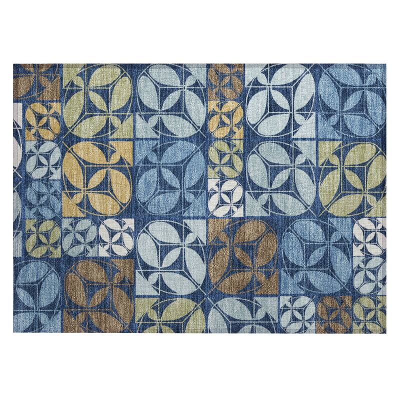 Machine Washable Indoor/ Outdoor Patch Lupton Chantille Rug