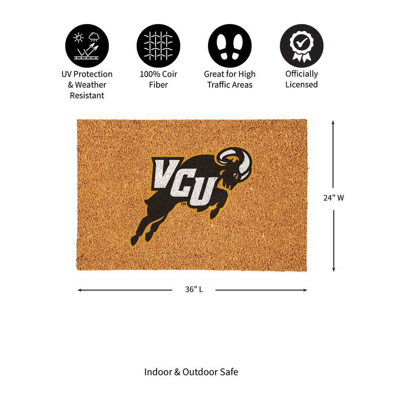 Virginia Commonwealth University Full Color Indoor/Outdoor Coir Mat